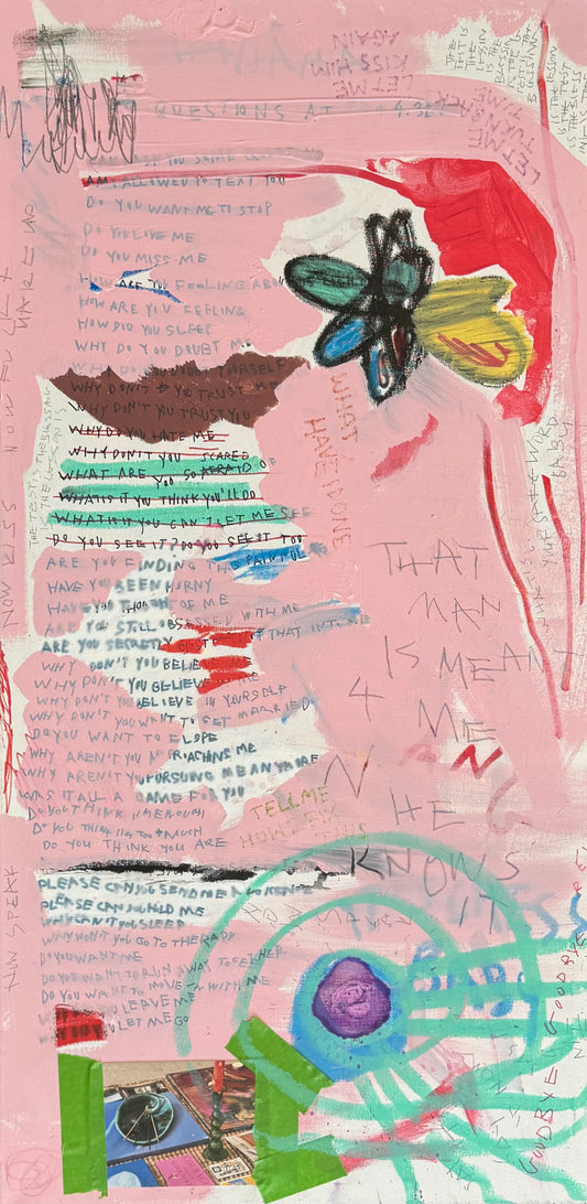 FEAR I WILL LOVE U ALL OF TIME (2025) (*100CM X 50CM X 2CM*)