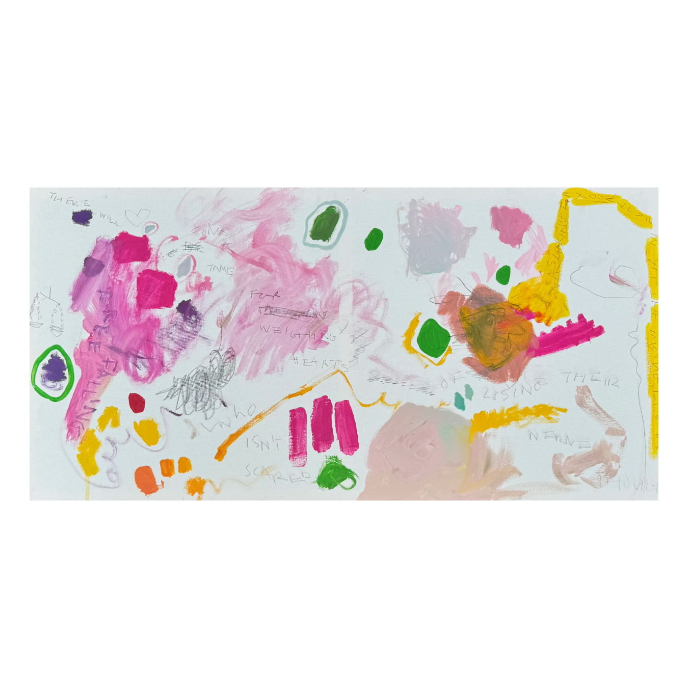 THERE WILL COME A TIME FOR WEIGHING HEARTS (*50CM X 100CM*)