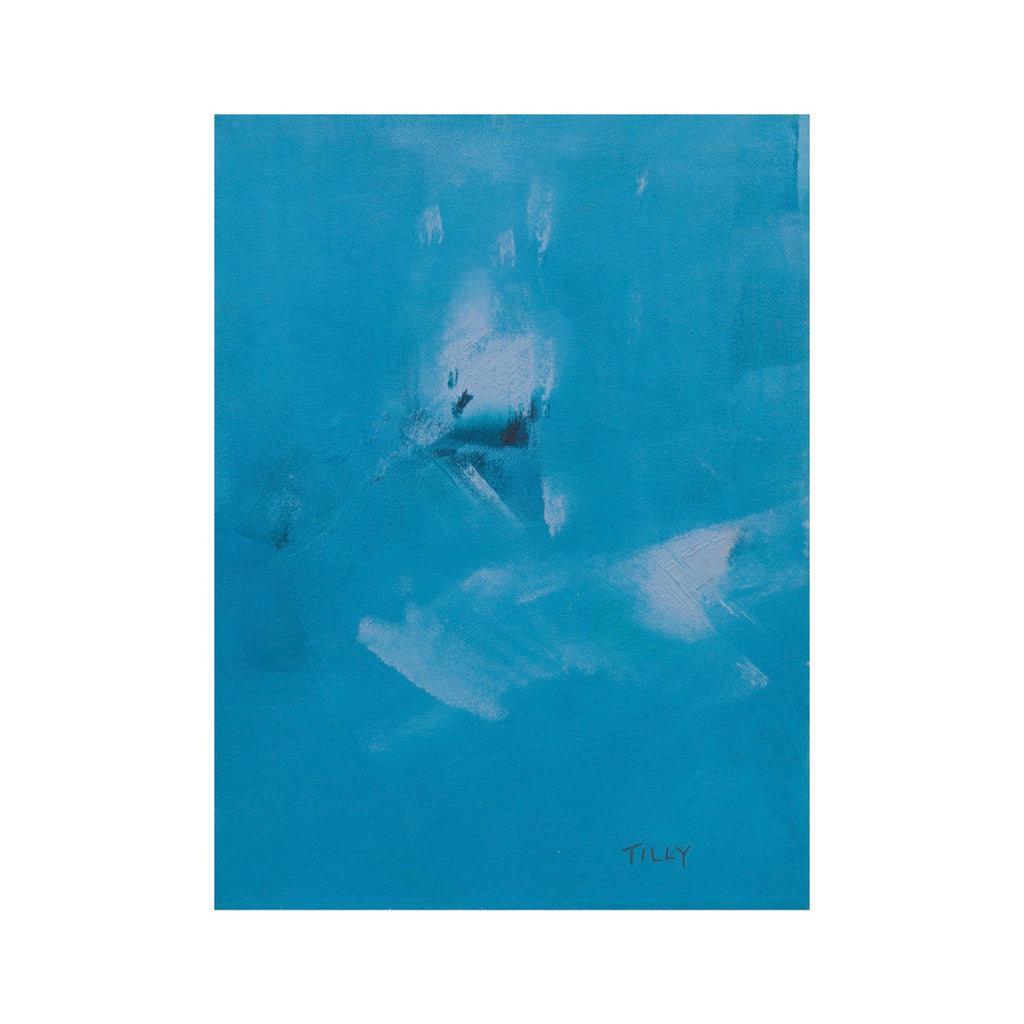 UNTITLED BLUE ABSTRACT (2023) (*40CM X 30CM X 2CM*)