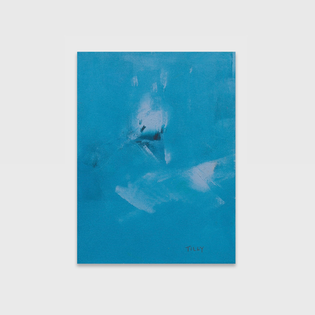 UNTITLED BLUE ABSTRACT (2023) (*40CM X 30CM X 2CM*)