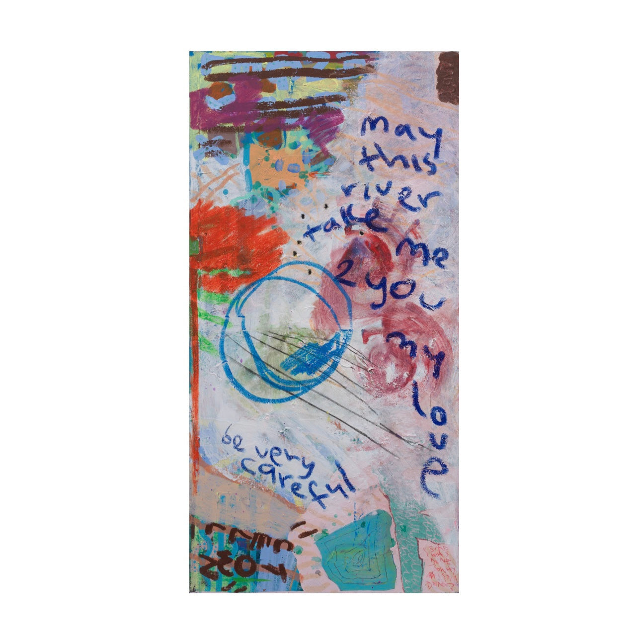 ETHER IS A RIVER (2025) (*100CM X 50CM X 2CM*)