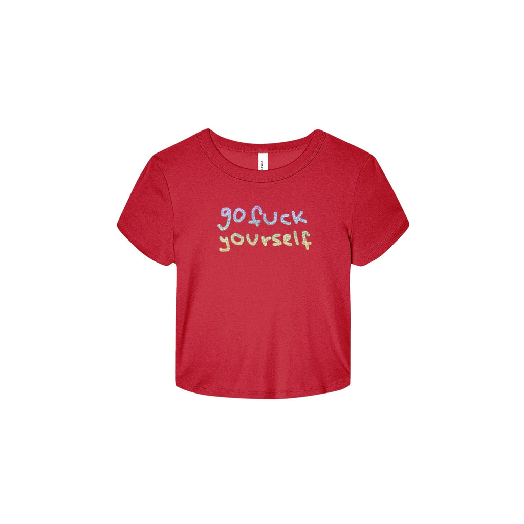 GO F*CK YOURSELF CROPPED TEE