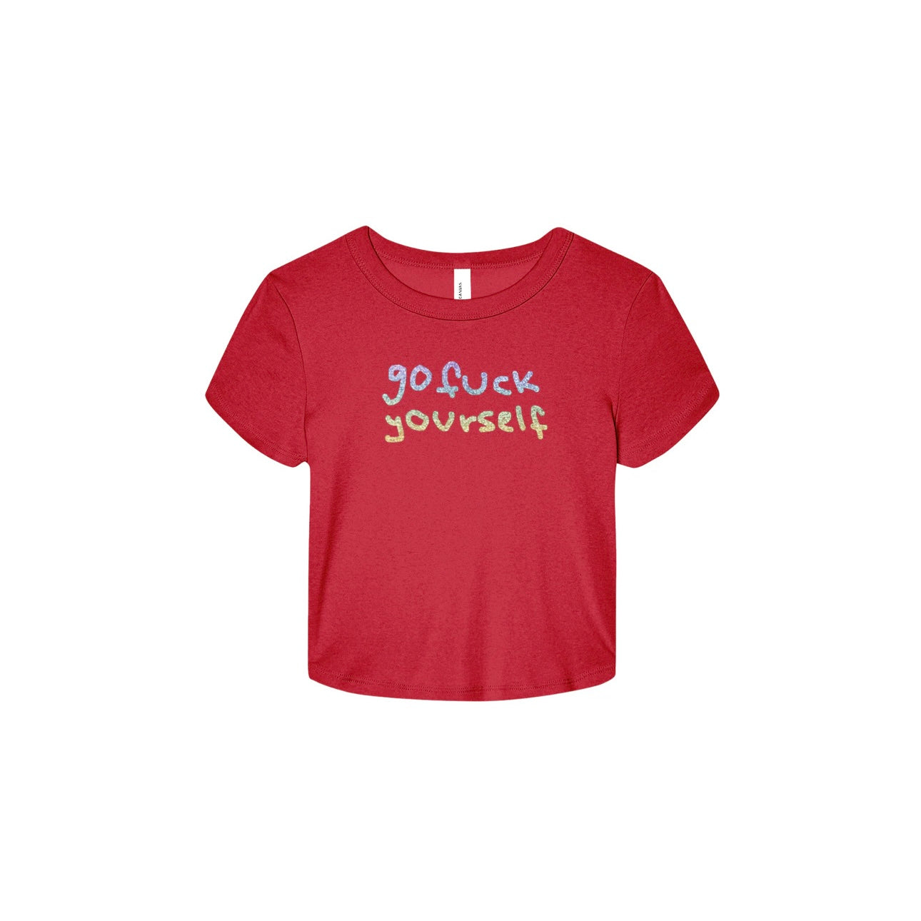 GO F*CK YOURSELF CROPPED TEE