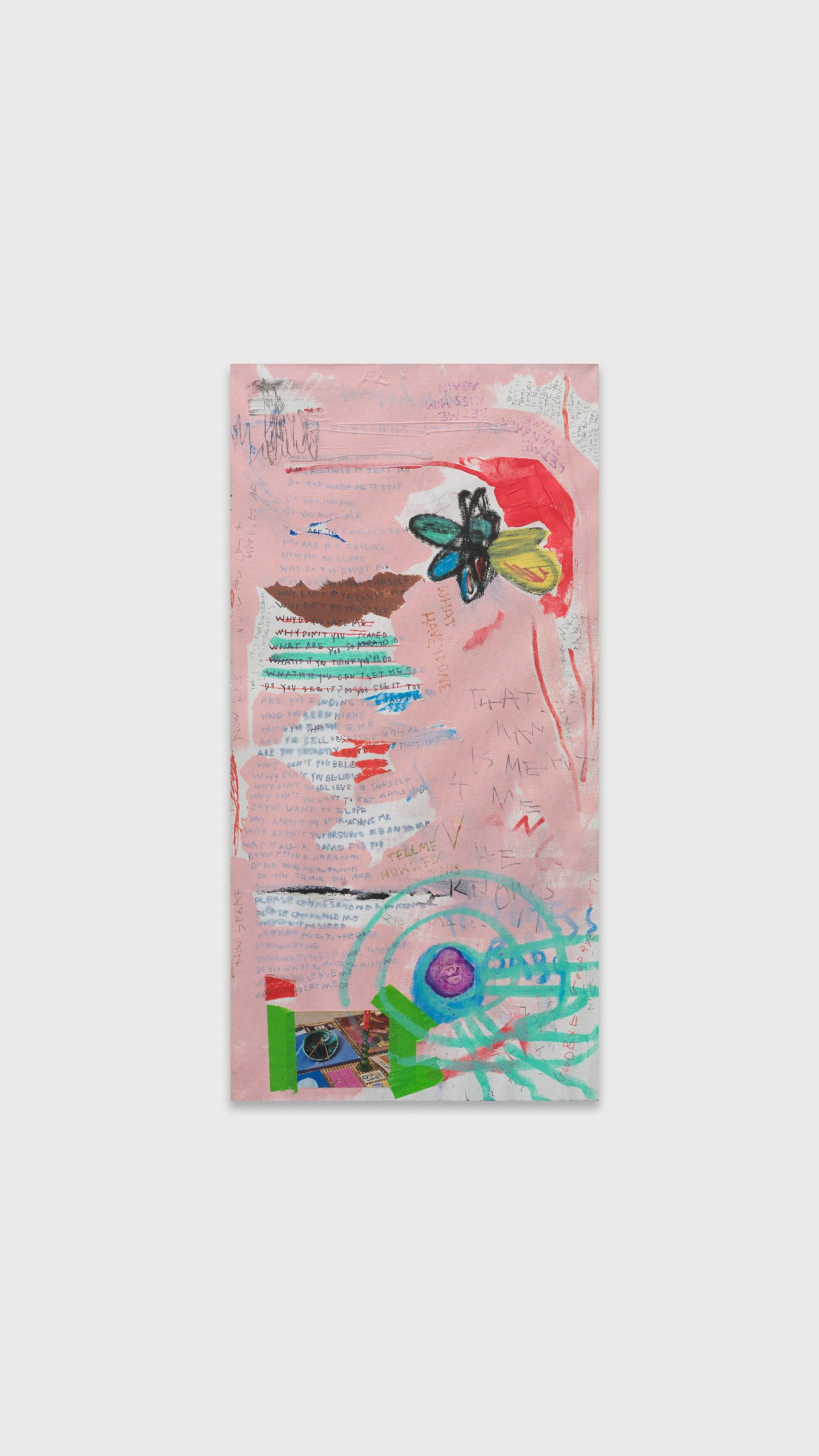 FEAR I WILL LOVE U ALL OF TIME (2025) (*100CM X 50CM X 2CM*)