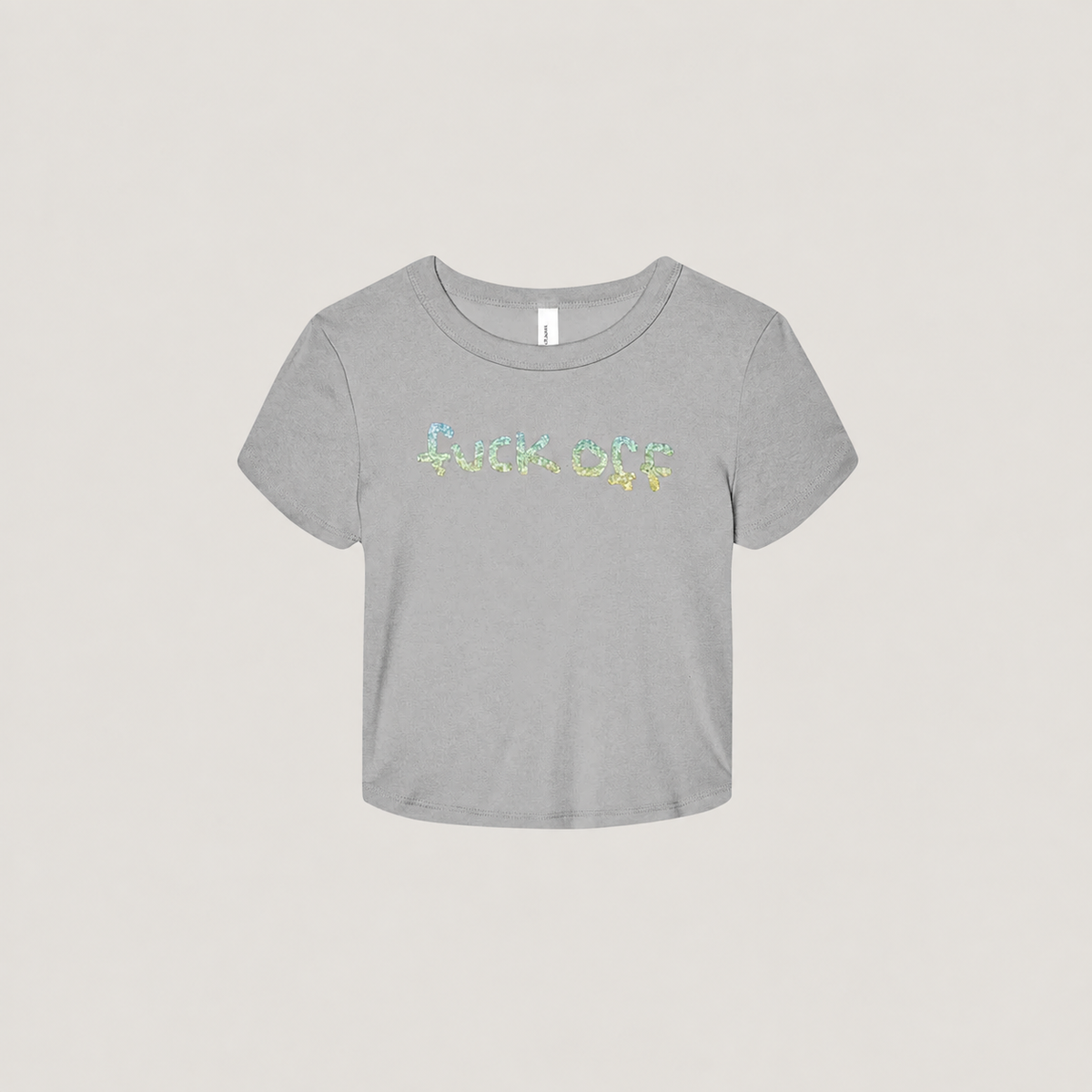 F*CK OFF CROPPED TEE