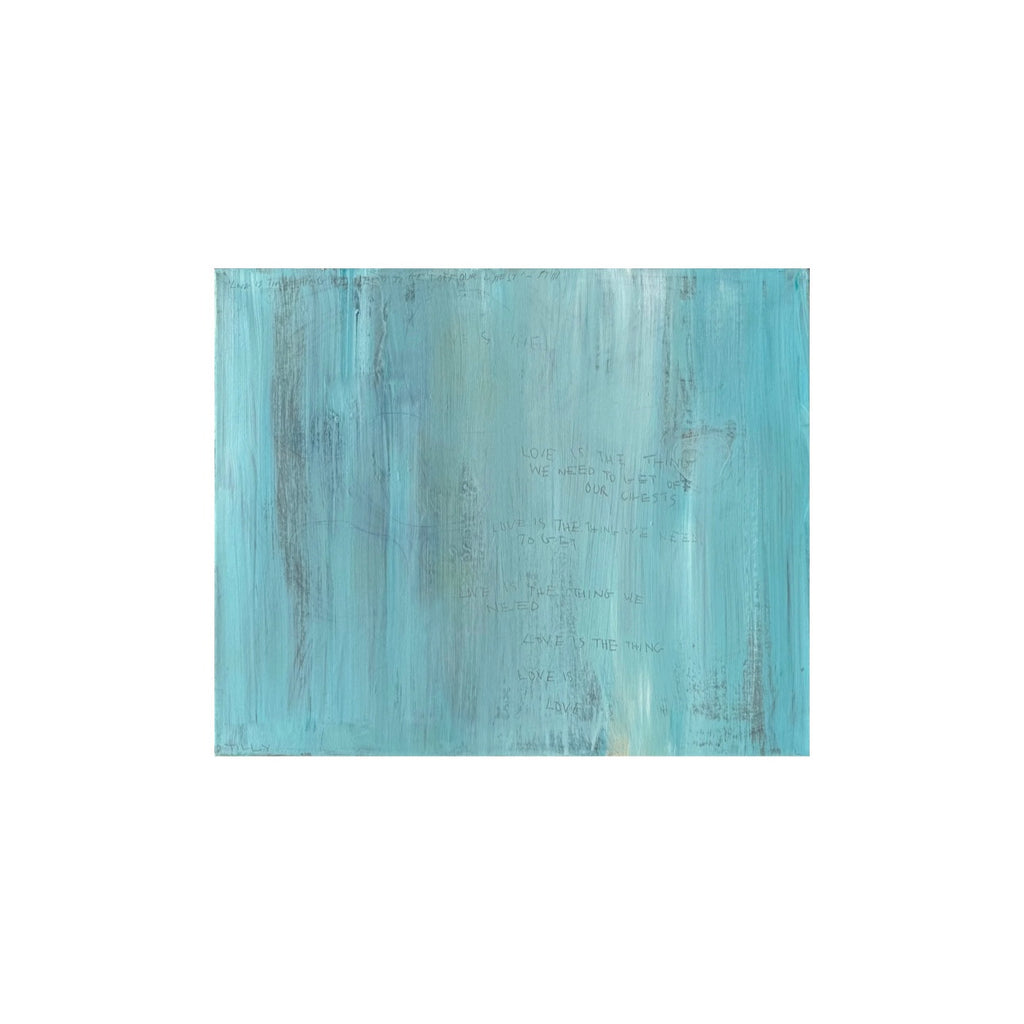 LOVE IS THE THING WE MUST GET OFF OUR CHESTS (I) (2024) (*46CM X 56CM X 2CM*)