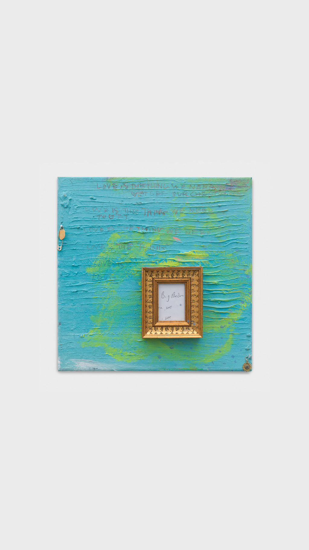 LOVE IS THE THING WE MUST GET OFF OUR CHESTS (II) (2025) (*30CM X 30CM X 2CM*)