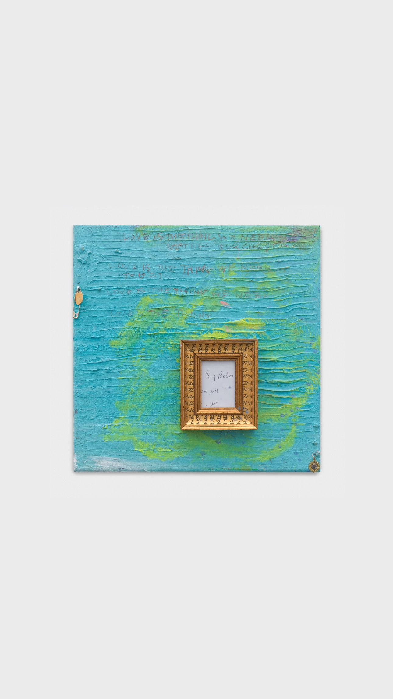 LOVE IS THE THING WE MUST GET OFF OUR CHESTS (II) (2025) (*30CM X 30CM X 2CM*)