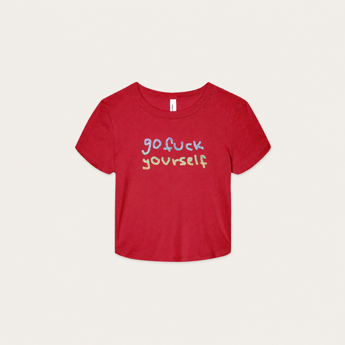 GO F*CK YOURSELF CROPPED TEE