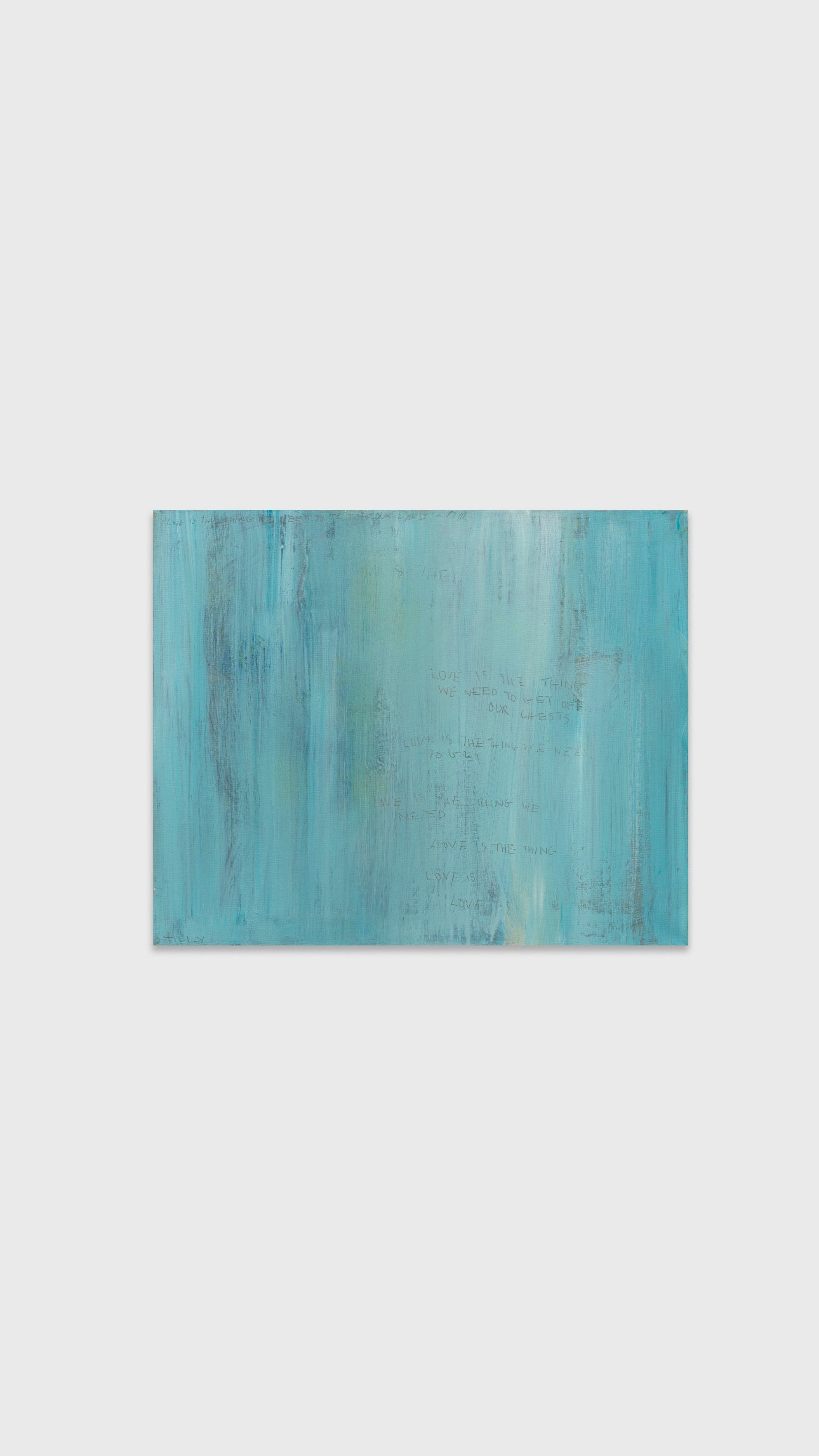 LOVE IS THE THING WE MUST GET OFF OUR CHESTS (I) (2024) (*46CM X 56CM X 2CM*)