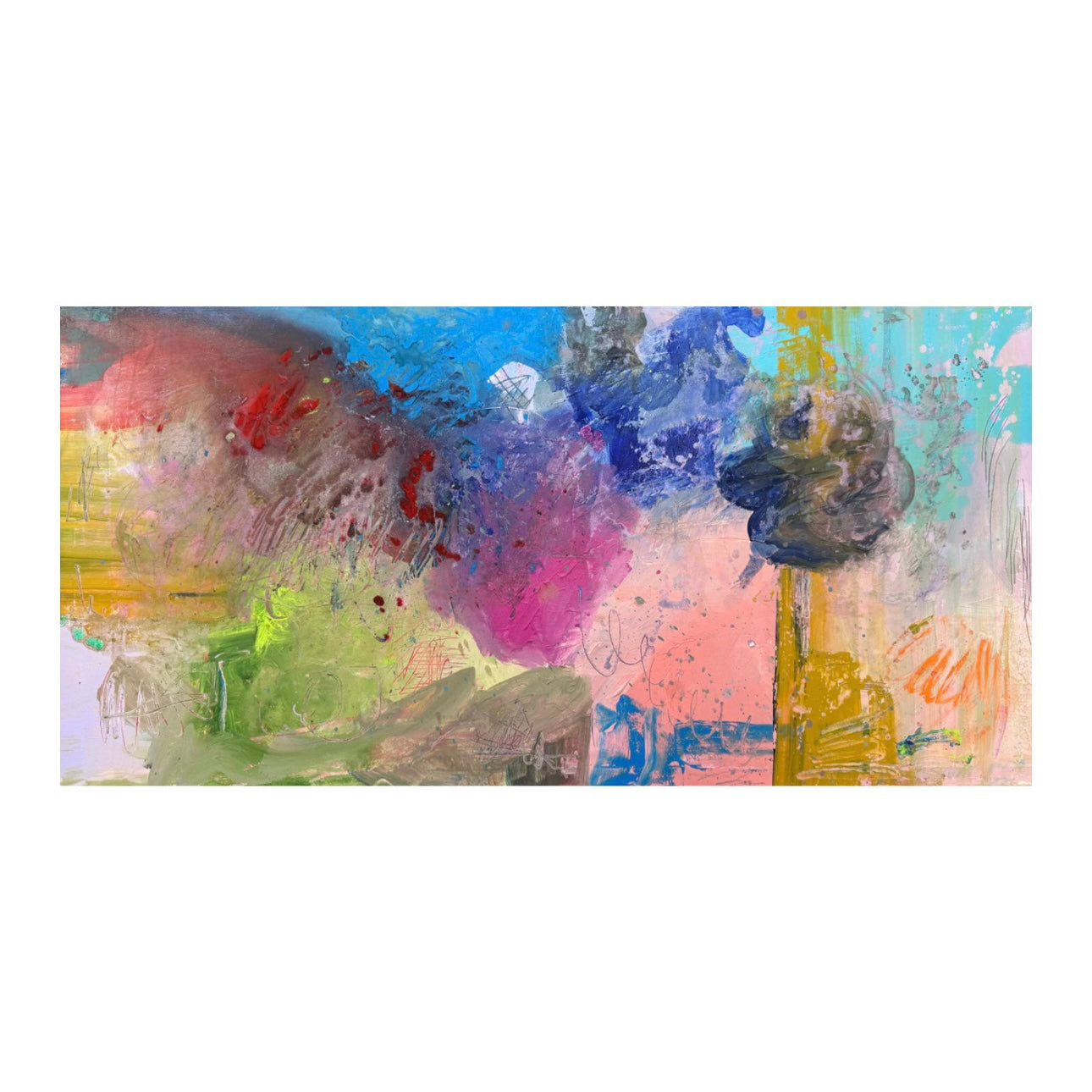 CHANGE IS NOT A STRAIGHT LINE (2024) (*50CM X 100CM X 2CM*)