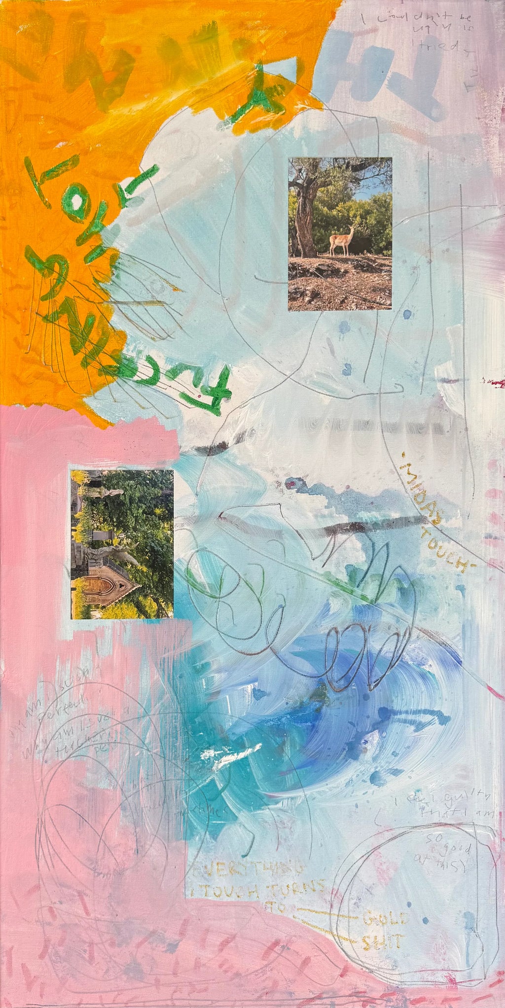 EVERYTHING I TOUCH (TURNS TO GOLD TURNS TO SHIT) (2025) (*100CM X 50CM x 2CM*)