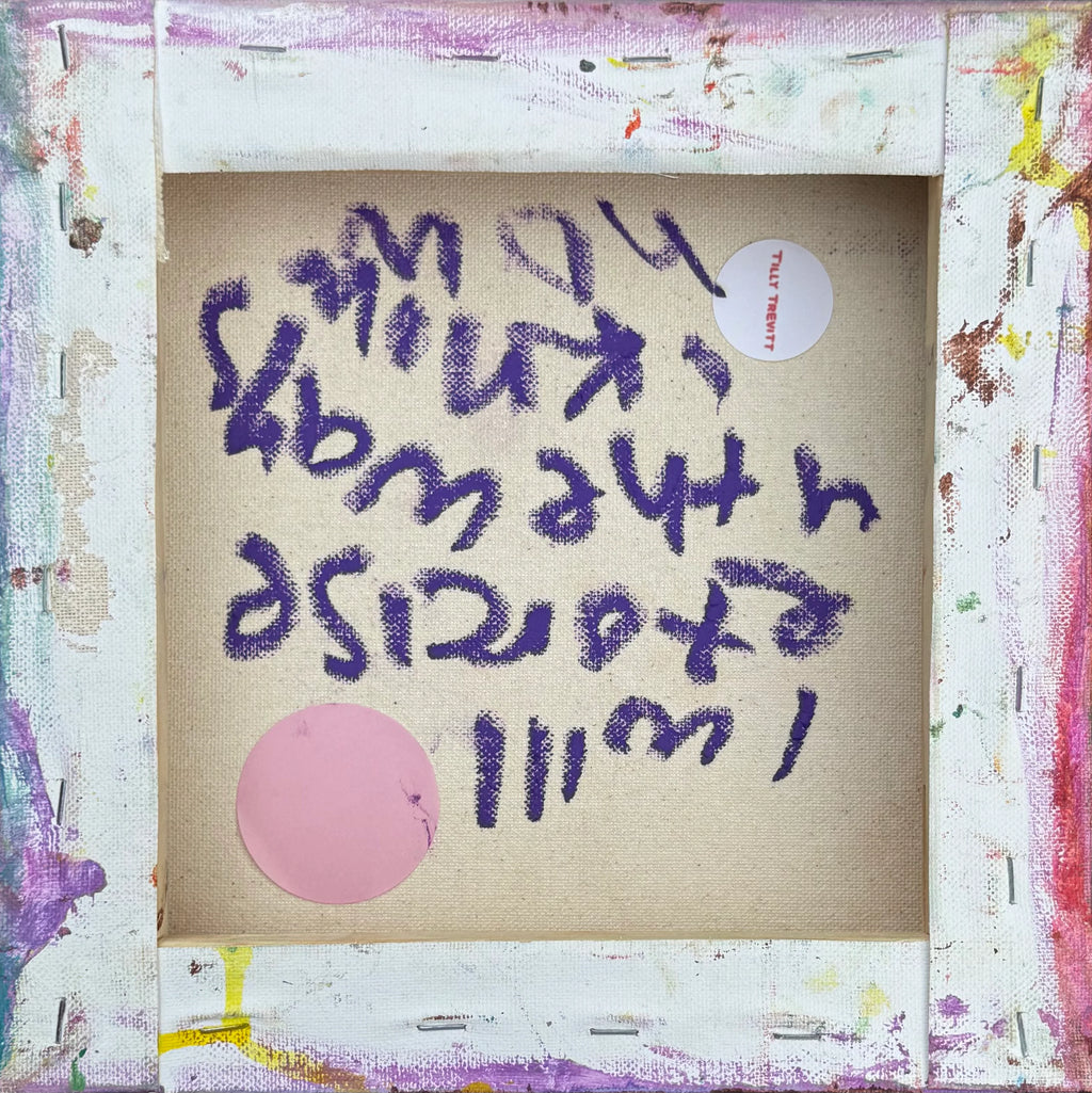 I WILL EXORCISE U THE WAYS I KNOW HOW (2025) (*26CM X 26CM X 4CM*)