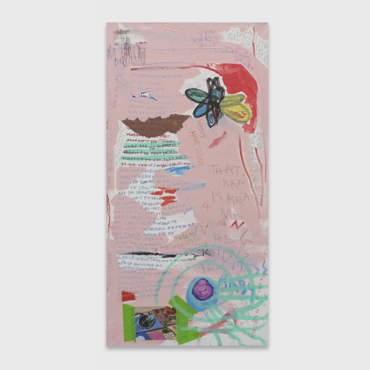 FEAR I WILL LOVE U ALL OF TIME (2025) (*100CM X 50CM X 2CM*)