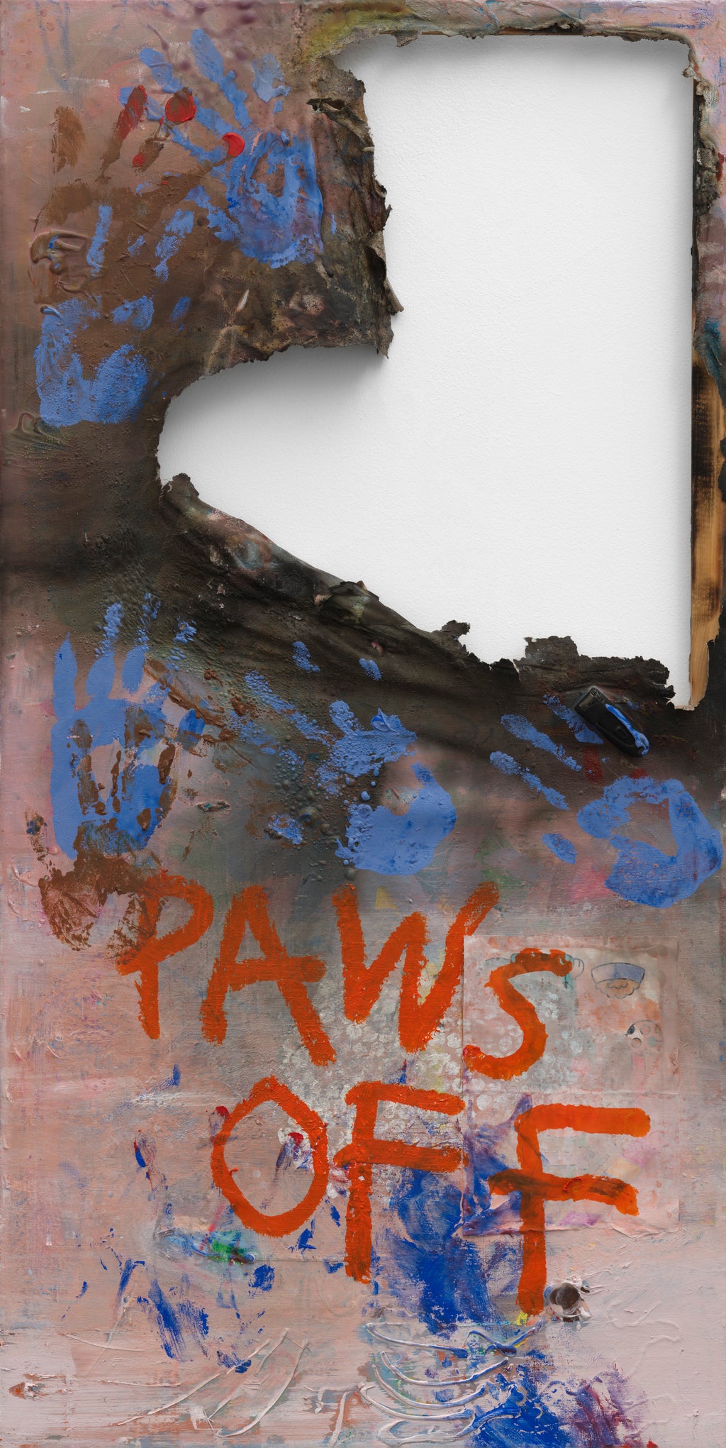 PAWS OFF (2025) (*100CM X 50CM X 2CM*)