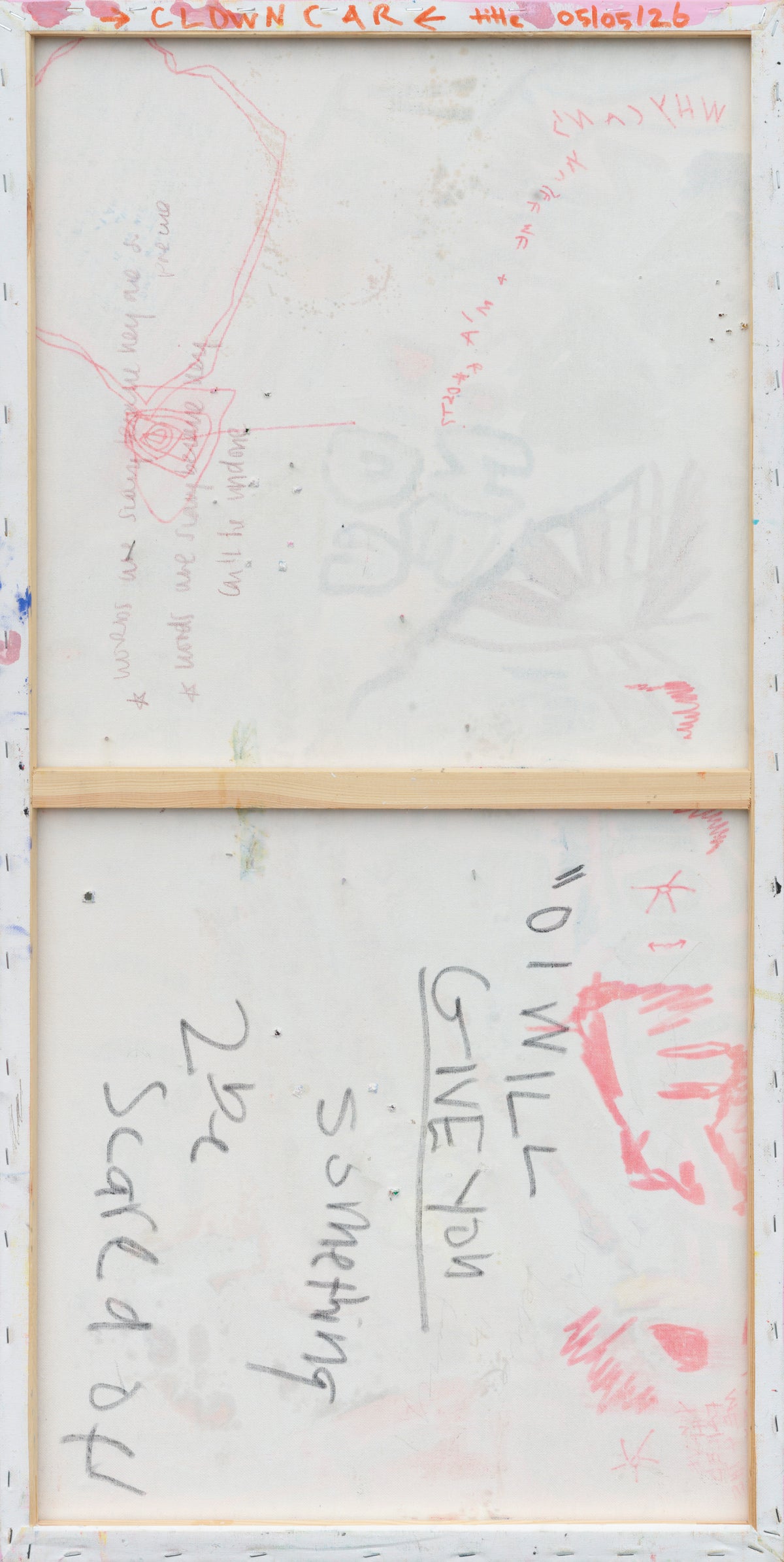 PSYCHE IS A CLOWN CAR (2026) (*100CM X 50CM X 2CM*)