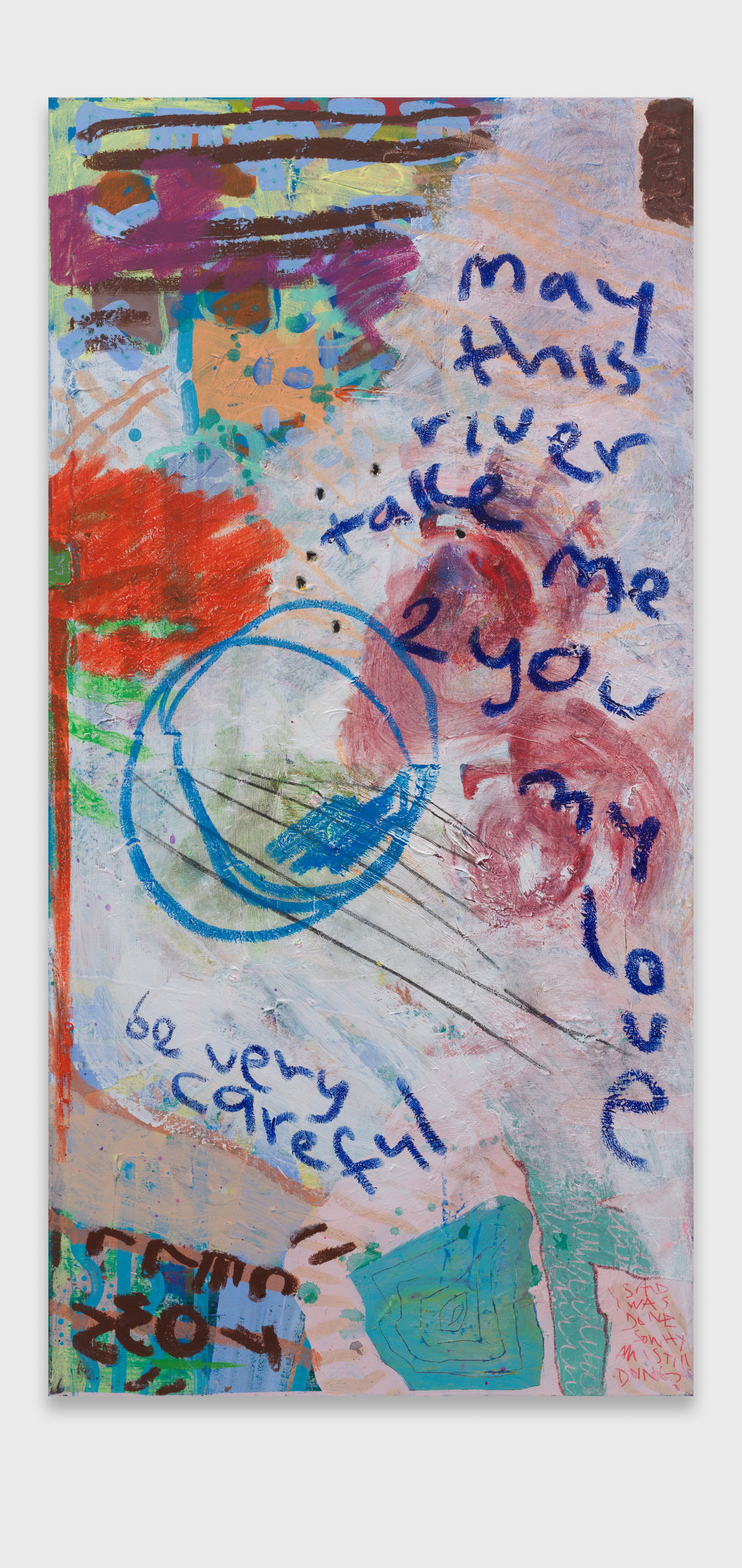 ETHER IS A RIVER (2025) (*100CM X 50CM X 2CM*)