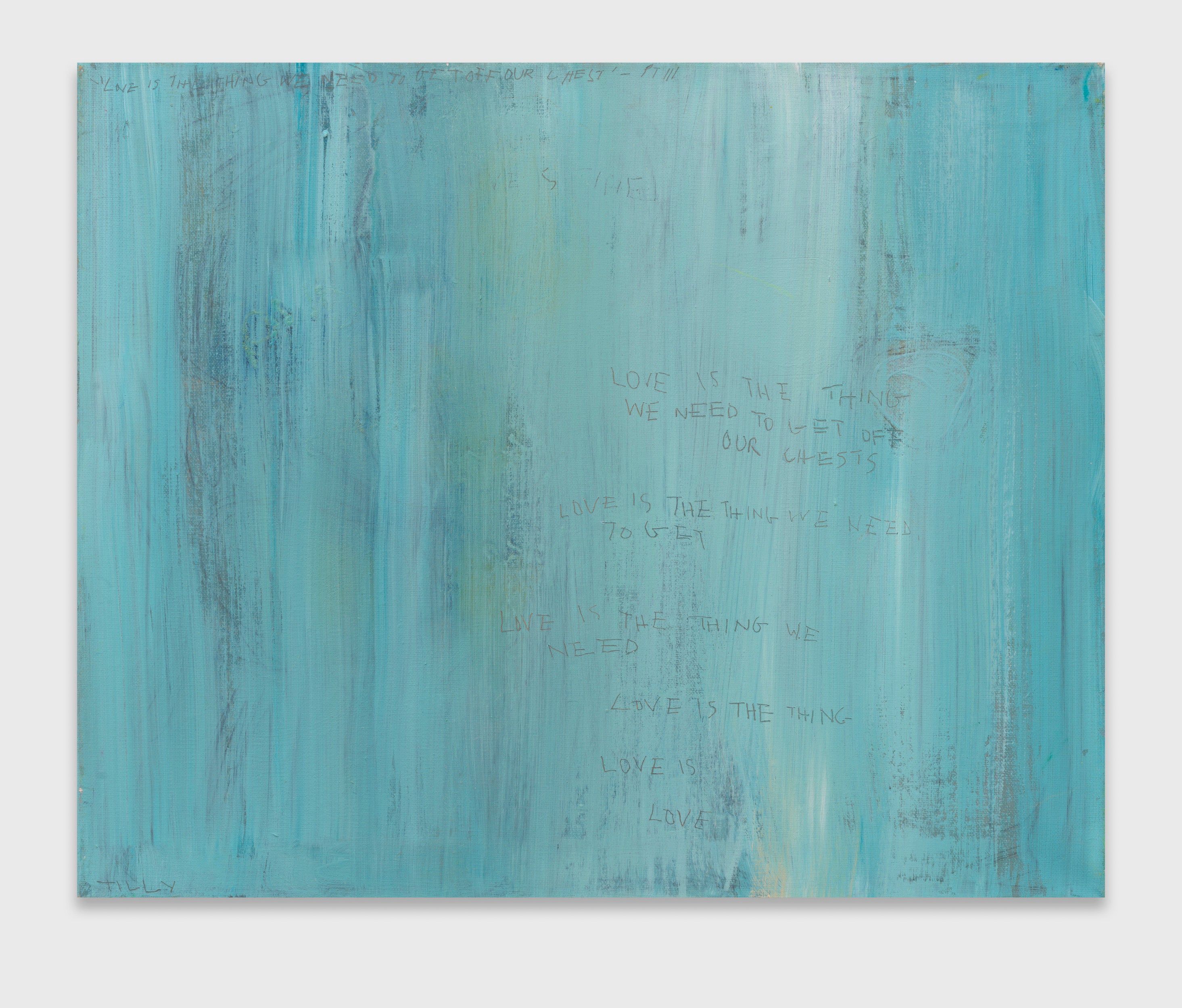 LOVE IS THE THING WE MUST GET OFF OUR CHESTS (I) (2024) (*46CM X 56CM X 2CM*)