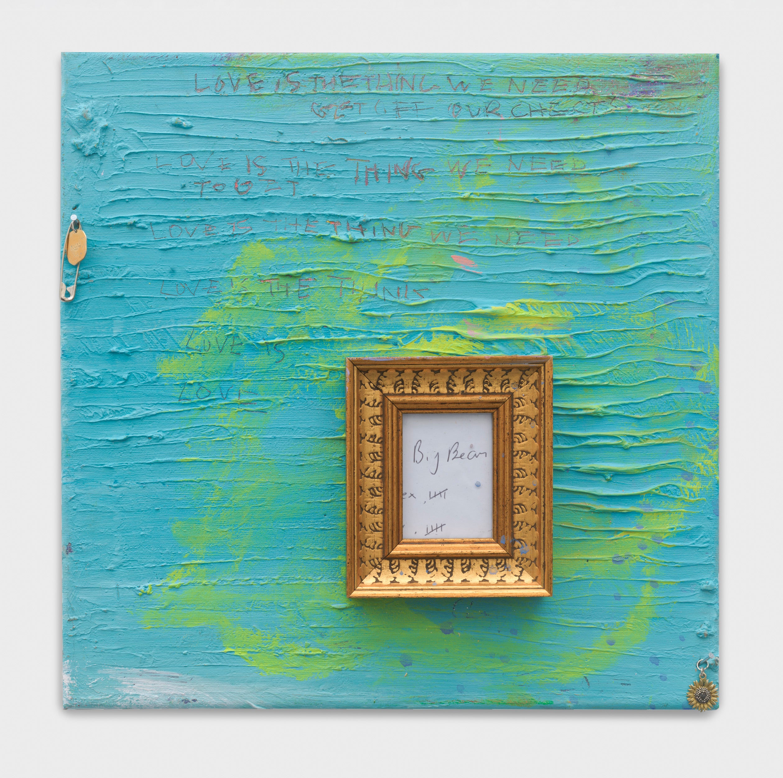 LOVE IS THE THING WE MUST GET OFF OUR CHESTS (II) (2025) (*30CM X 30CM X 2CM*)