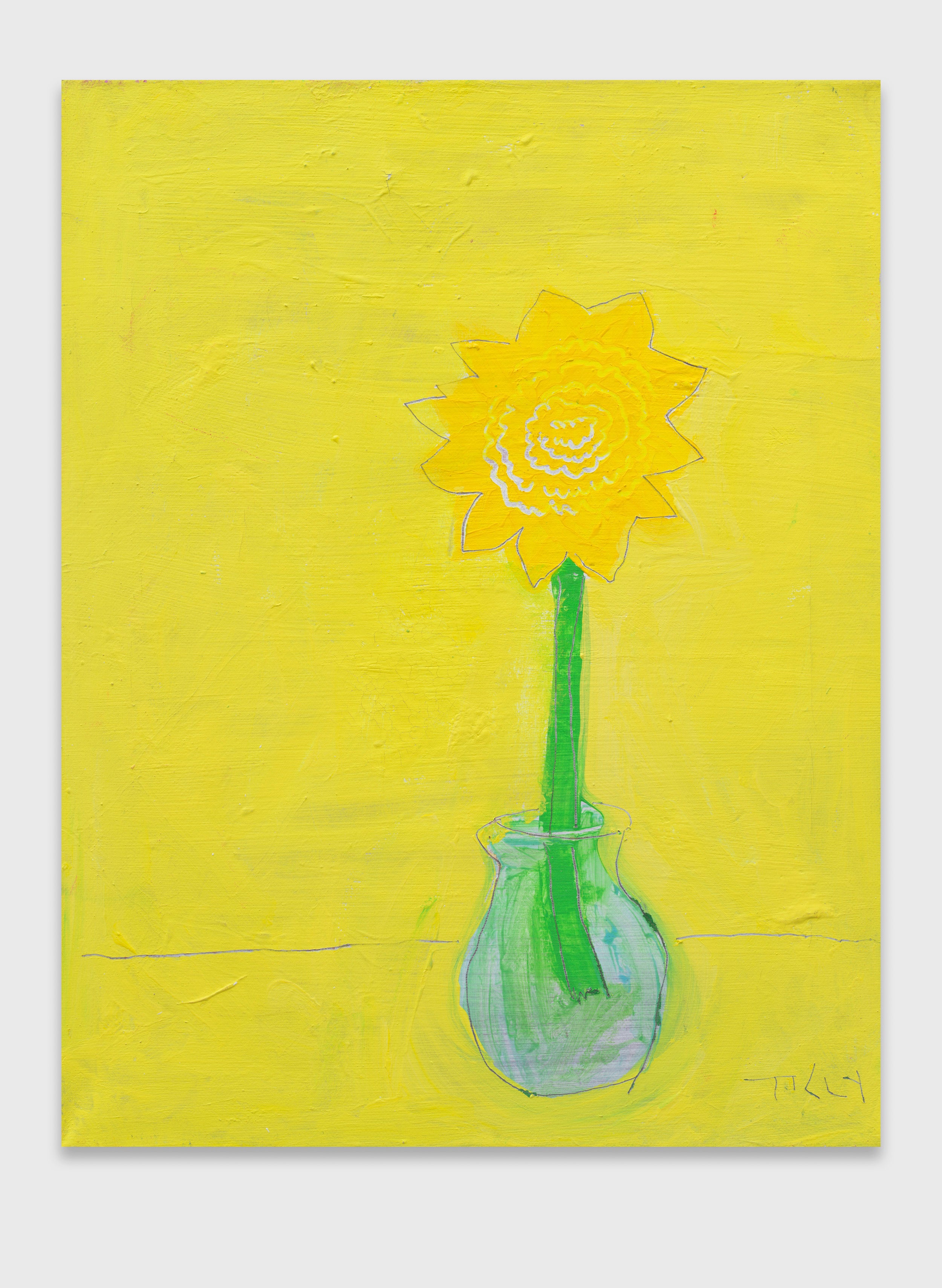 YELLOW SUNFLOWER (2024) (*56CM X 46CM X 2CM*)