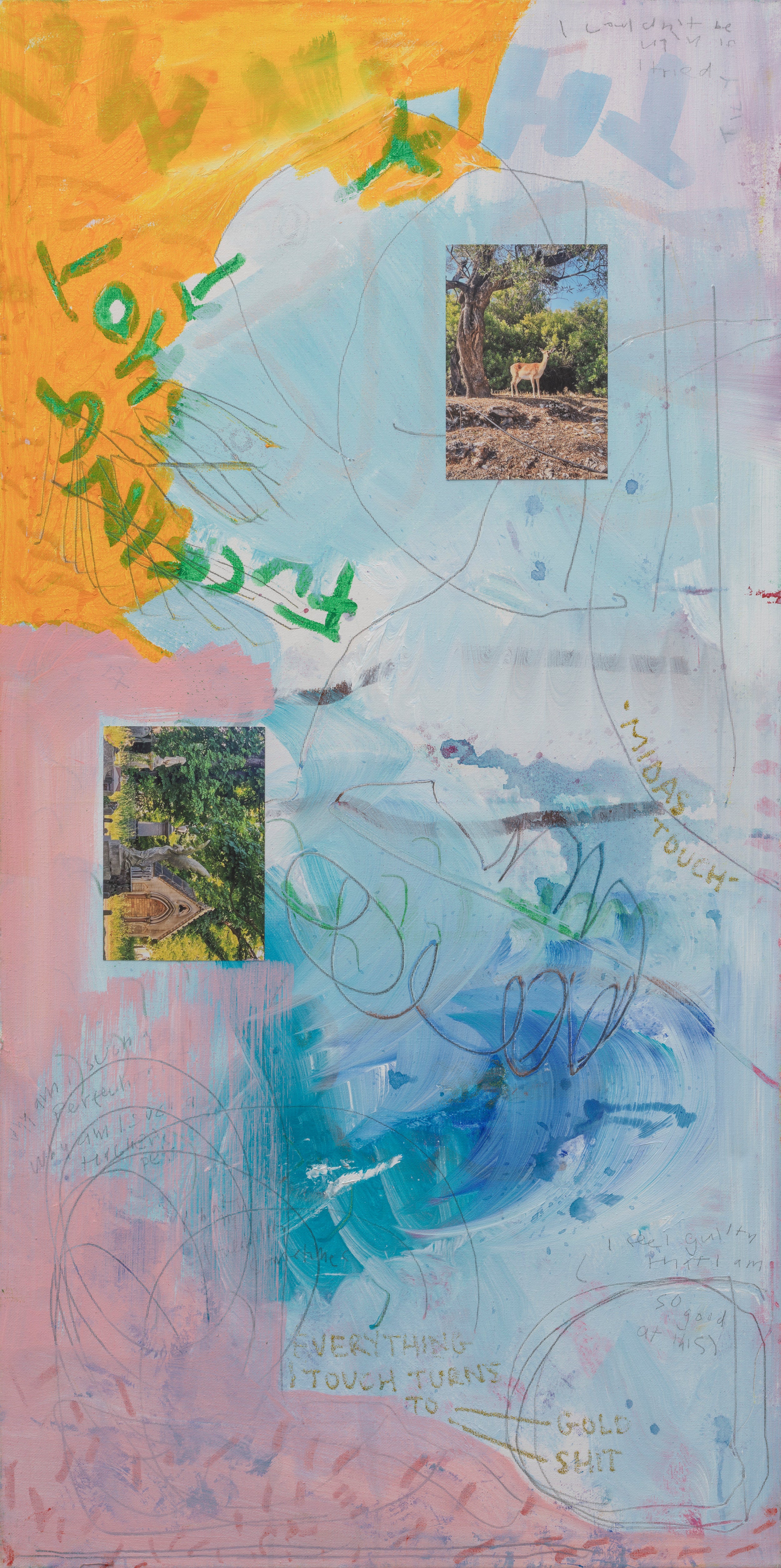 EVERYTHING I TOUCH (TURNS TO GOLD TURNS TO SHIT) (2025) (*100CM X 50CM x 2CM*)