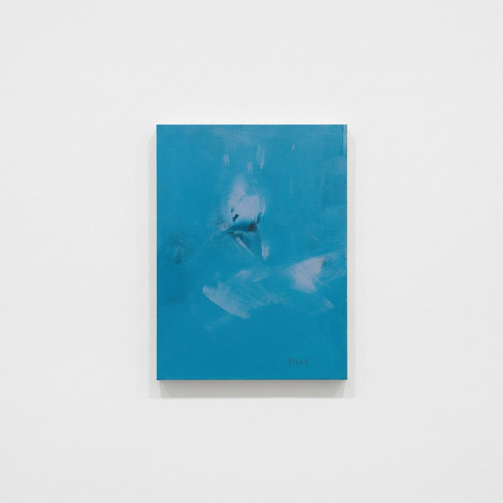 UNTITLED BLUE ABSTRACT (2023) (*40CM X 30CM X 2CM*)