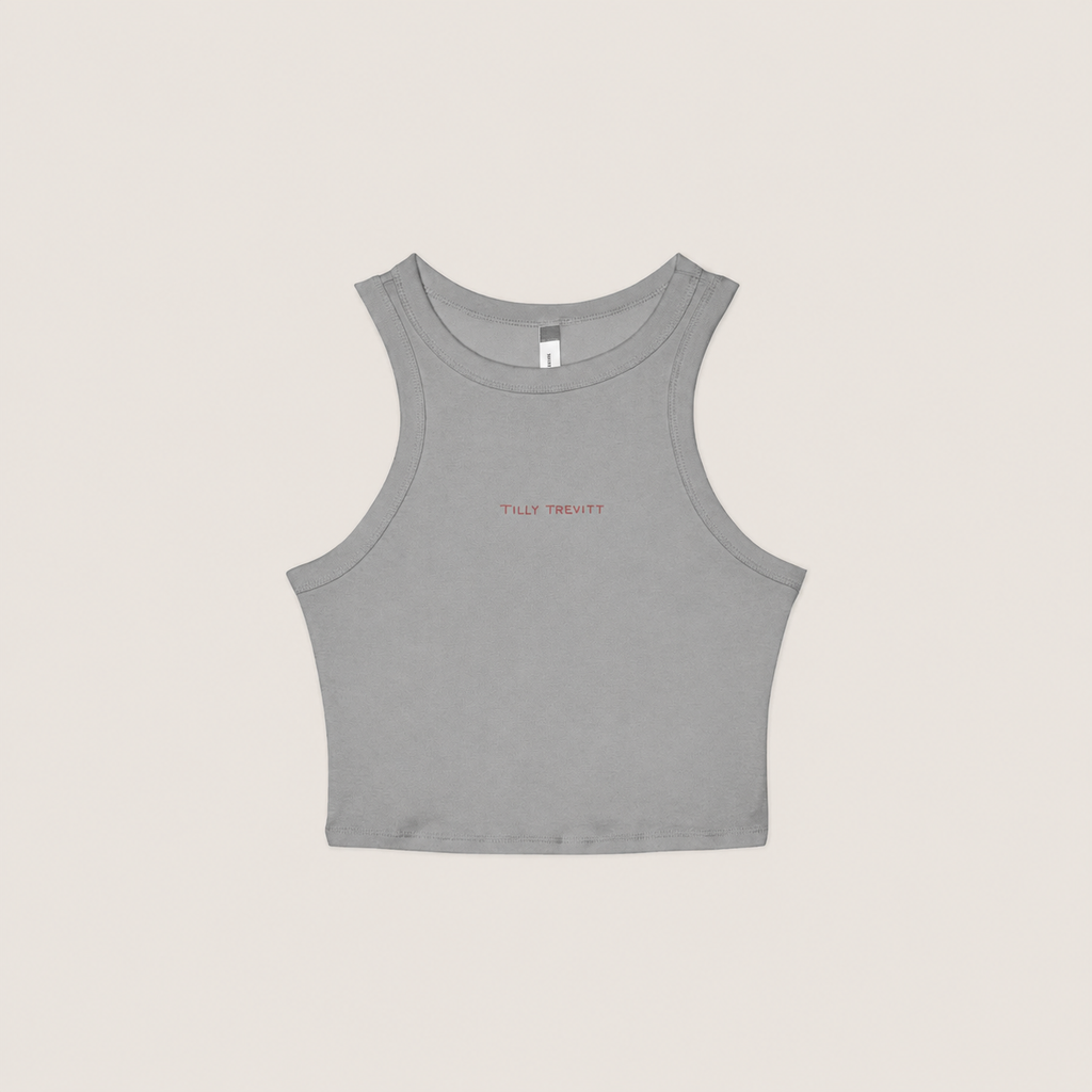 LOGO MICRO RACERBACK GREY/RED