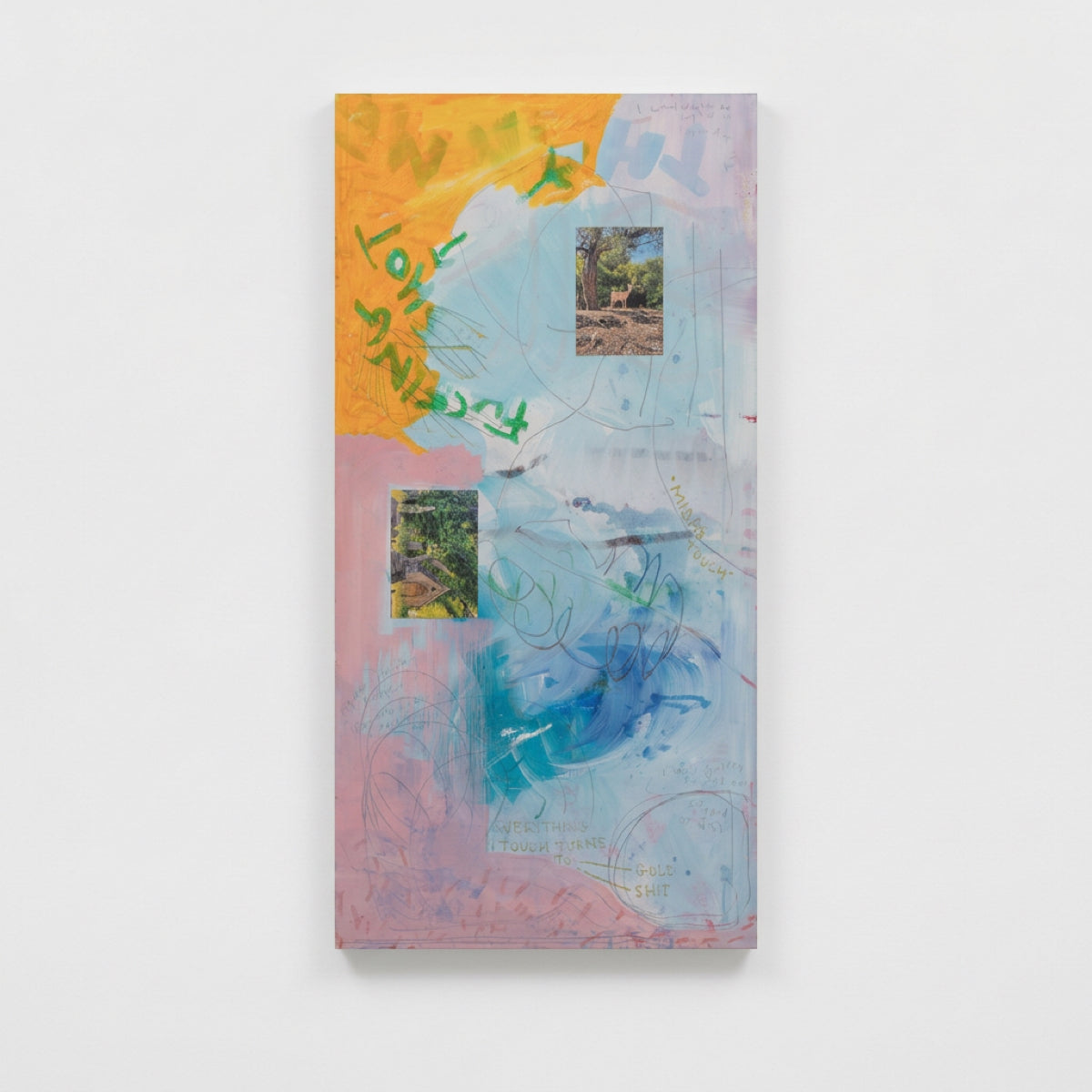 EVERYTHING I TOUCH (TURNS TO GOLD TURNS TO SHIT) (2025) (*100CM X 50CM x 2CM*)