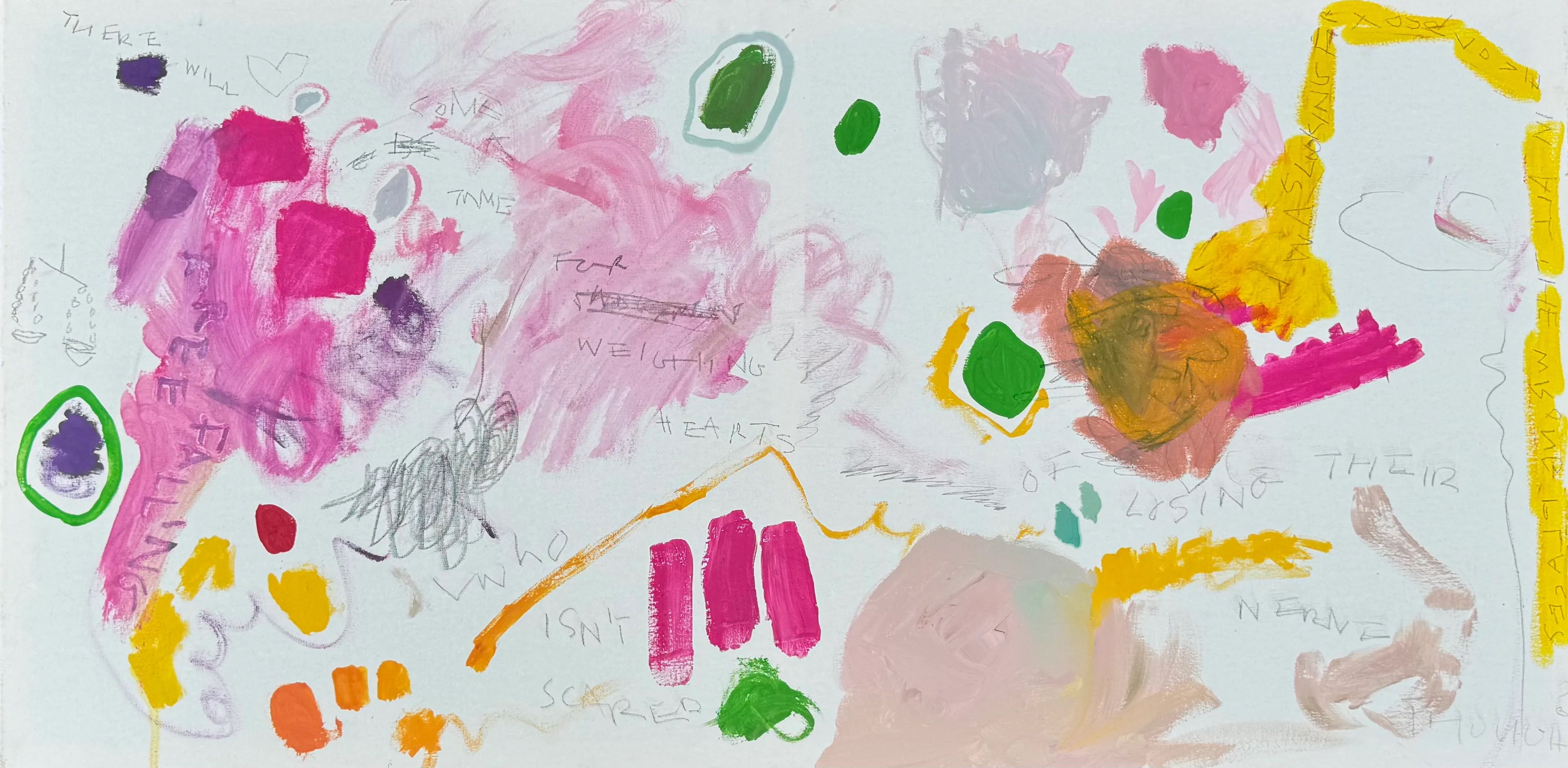 THERE WILL COME A TIME FOR WEIGHING HEARTS (2024) (*50CM X 100CM X 2CM*)