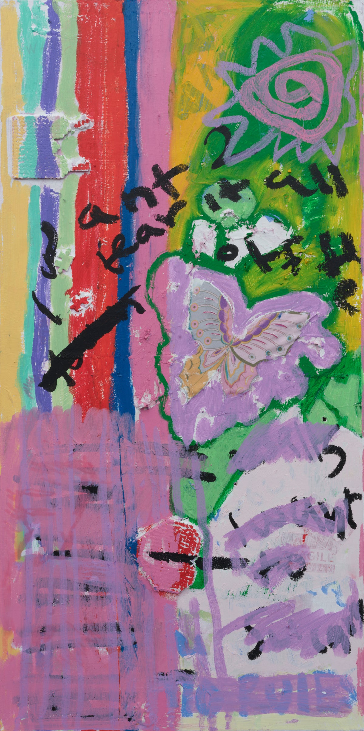 PSYCHE IS A CLOWN CAR (2026) (*100CM X 50CM X 2CM*)