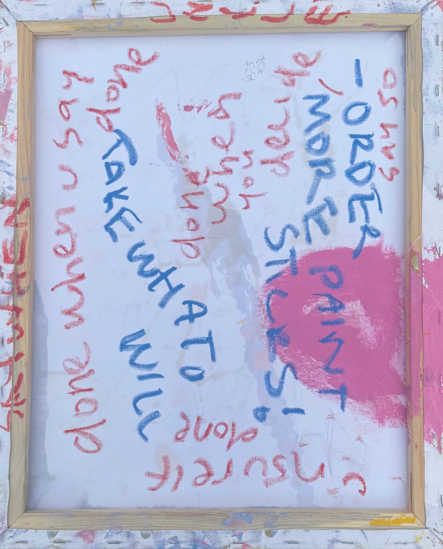 YOU MUST EXPECT CHANGE (2025) (*56CM X 46CM X 2CM*)